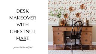 DIY Desk Makeover | Easy Furniture Transformation with Paint & Gel Stain