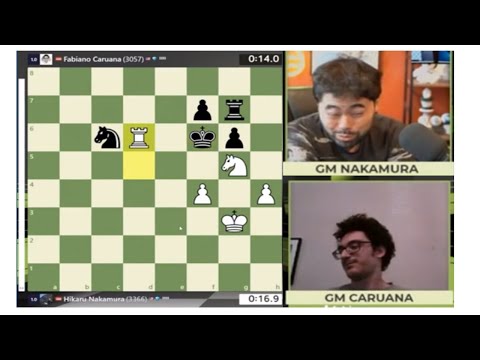 H. Nakamura VS F. Caruana. #chess #rapidchess #gmhikaru Rapid Chess Championship Week 5 Knockout
