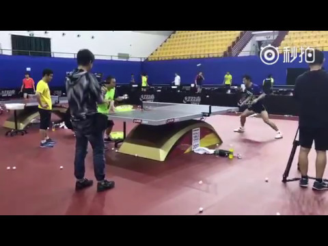 20170511 Liu Guoliang Zhang Jike multiball training