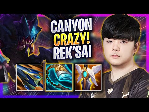 CANYON CRAZY GAME WITH REK'SAI! - GEN Canyon Plays Rek'sai JUNGLE vs Lee Sin! | Season 2024