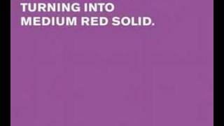 Royal blue solid turning into medium red solid