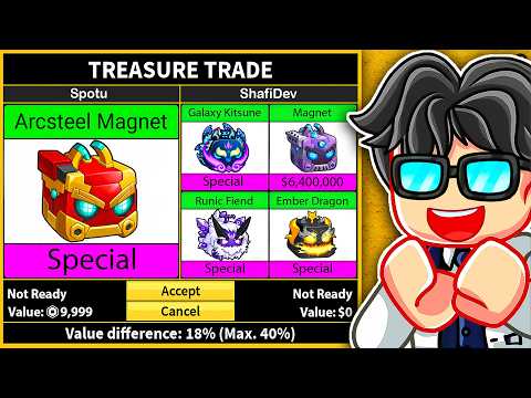 Trading New Arcsteel Magnet For 24 Hours In Blox Fruits Roblox...