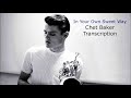 In Your Own Sweet Way Dave Brubeck Chet Baker S Bb Transcription Transcribed By Carles Margarit