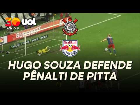 HUGO SOUZA DEFENDE PÊNALTI DE PITTA E MANTÉM CORINTHIANS EM VANTAGEM CONTRA O RED BULL BRAGANTINO