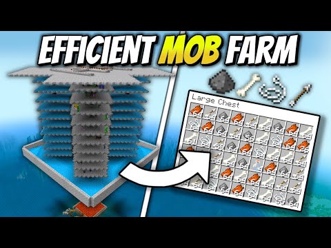 Efficient Mob Farm - 15,000+ Per Hour - Minecraft 1.21+ Tutorial
