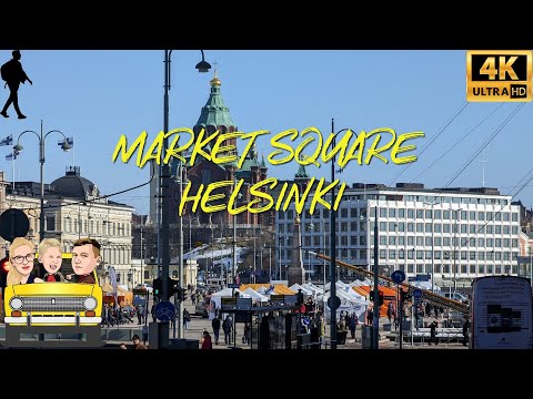 Praça do Mercado Helsinque Finlândia🇫🇮 Passeio a pé