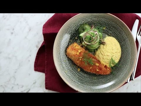 Krispig spätta med curryremoulad - Köket