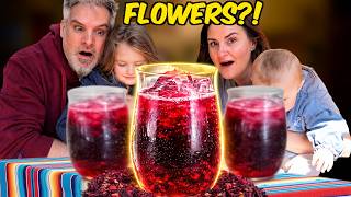 Brits Try Agua de Jamaica for the First Time 🇲🇽 (You Can DRINK Flowers?!)