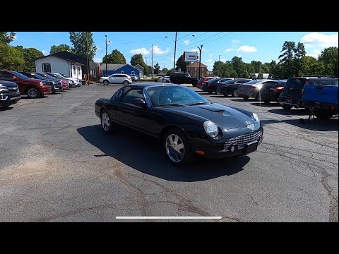 Thumbnail for 2002 Ford Thunderbird Premium Hardtop Convertible | The Unmistakable New Thunderbird | Full Review by SEAT, Convertible, Ford Thunderbird, Car, Vehicle