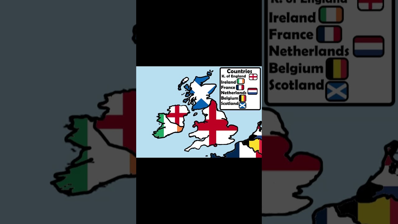UK vs Ireland with flags #flagmap #flagwar #uk #ireland #europe #britishisles #england  #countries