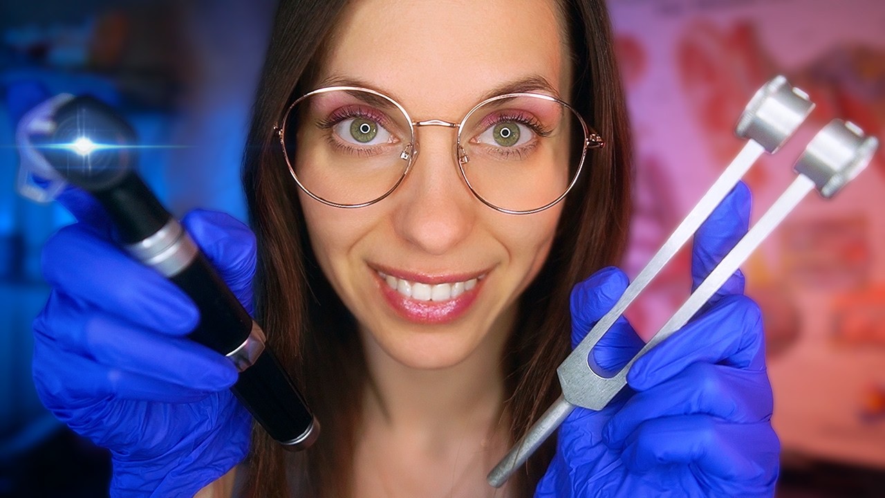 ASMR Realistic Doctor Ear Exam Roleplay With Otoscope, Intense ear cleaning