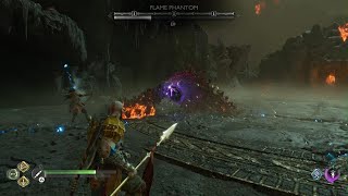 God of War Ragnarök - Muspelheim trial - Flame Phantom