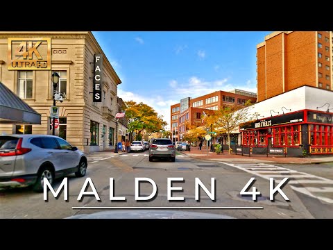 Malden, Massachusetts - 4k Driving Tour - #NewEngland Fall Foliage 2023