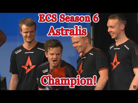 Astralis champions! 🏆 ECS Season 6 champion Grand Final vs MiBR Winning moment & interview