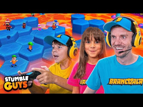 CHÃO É LAVA NO STUMBLE GUYS COM BRANCOALA MARCOS E LAURA - Brancoala Games