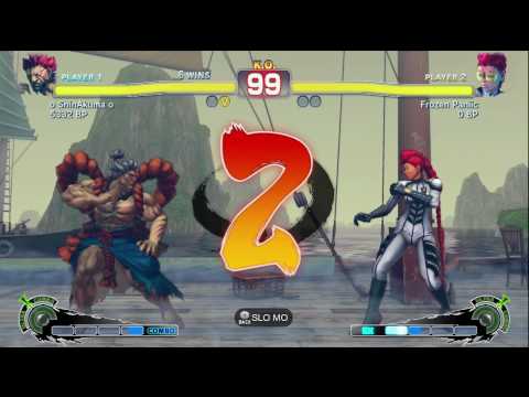 0ShinAkuma0 [Akuma] vs Frozen Paniic [Viper] [ElFuerte] SSF4 Endless Battle - Xbox Live - TRUE-HD