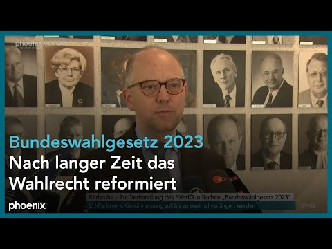 Statements zur Verhandlung des Bundesverfassungsgerichts zum "Bundeswahlgesetz 2023" am 23.04.24