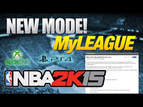 NBA 2K15 MyLeague NEW MODE for Xbox One and PS4!