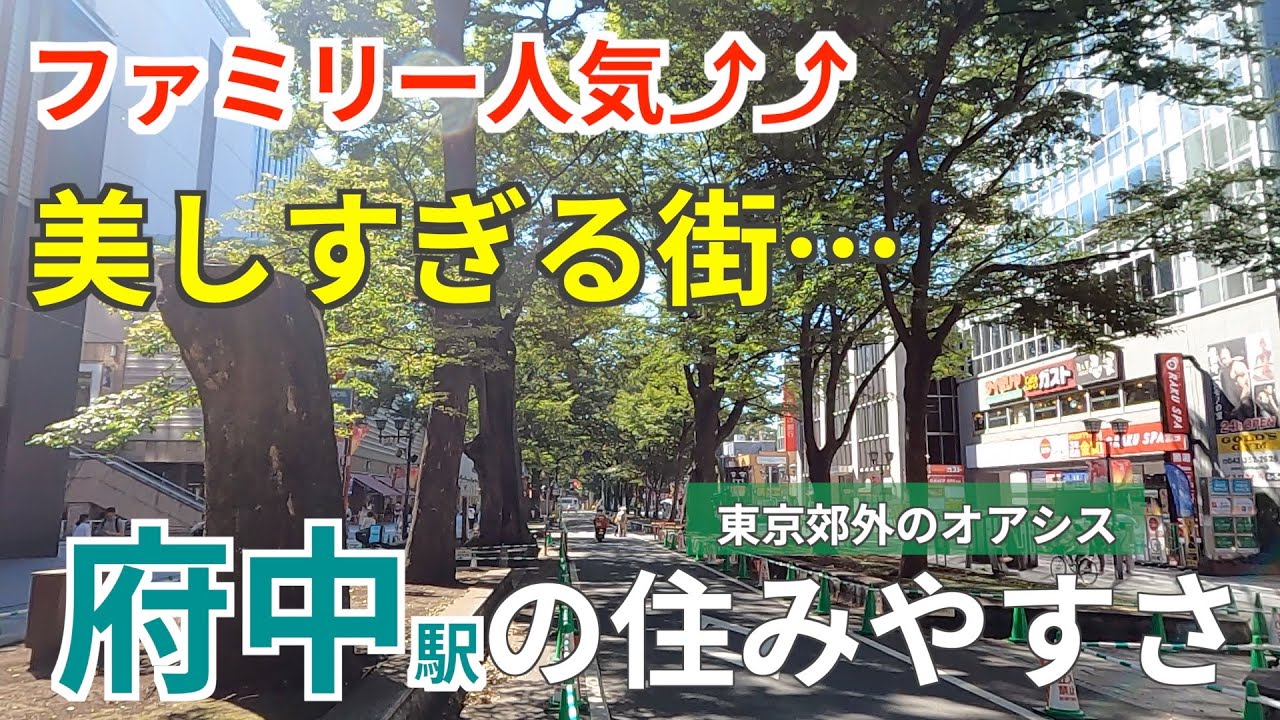 絶大なファミリー人気を誇る「府中駅」の住みやすさ｜壮大なケヤキ並木が彩る美しい街並み