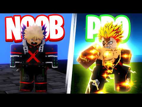 Going From NOOB To 0.1% OFA BAKUGO (EXPLOSION) In Roblox Universal Piece
