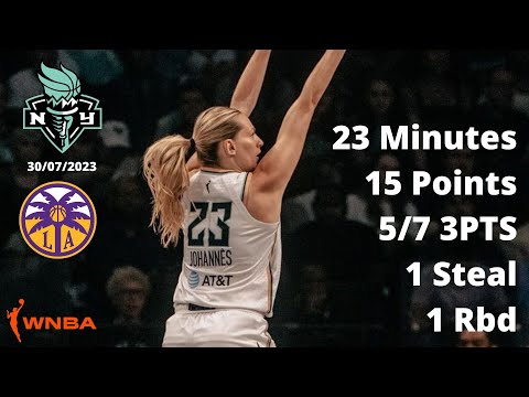 Marine Johannes 15 Points vs Los Angeles Sparks - WNBA 2023