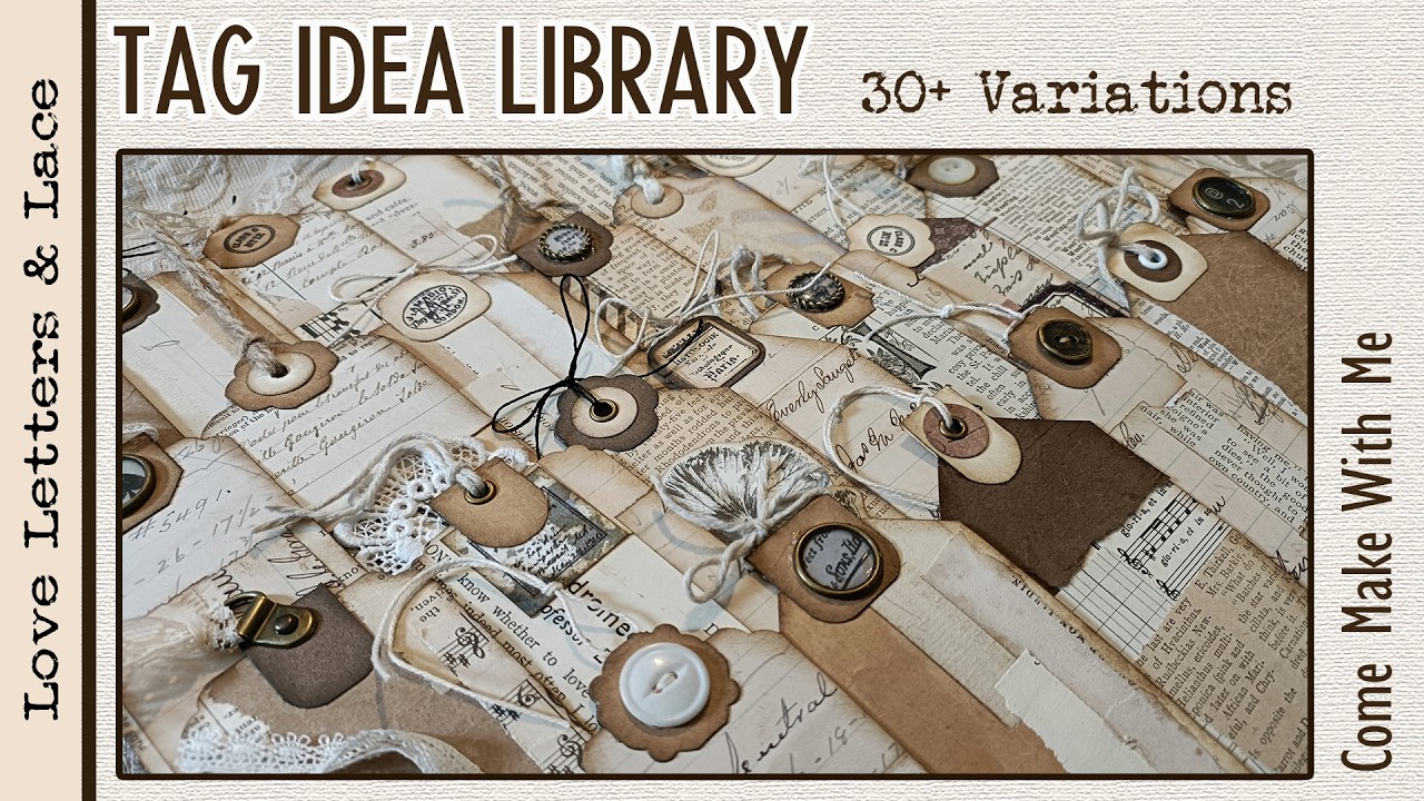 Thumbnail: Mass Make Junk Journal Tags | 30+ Easy Tag Ideas You'll Use Forever 🤗