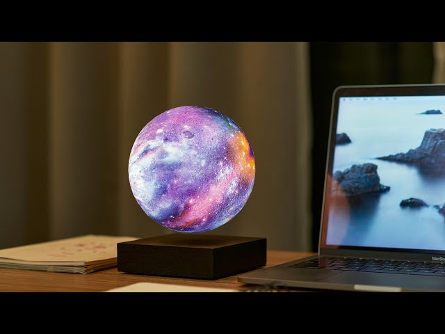 Вiдео Левитирующая лампа на аккумуляторе Galaxy Gingko