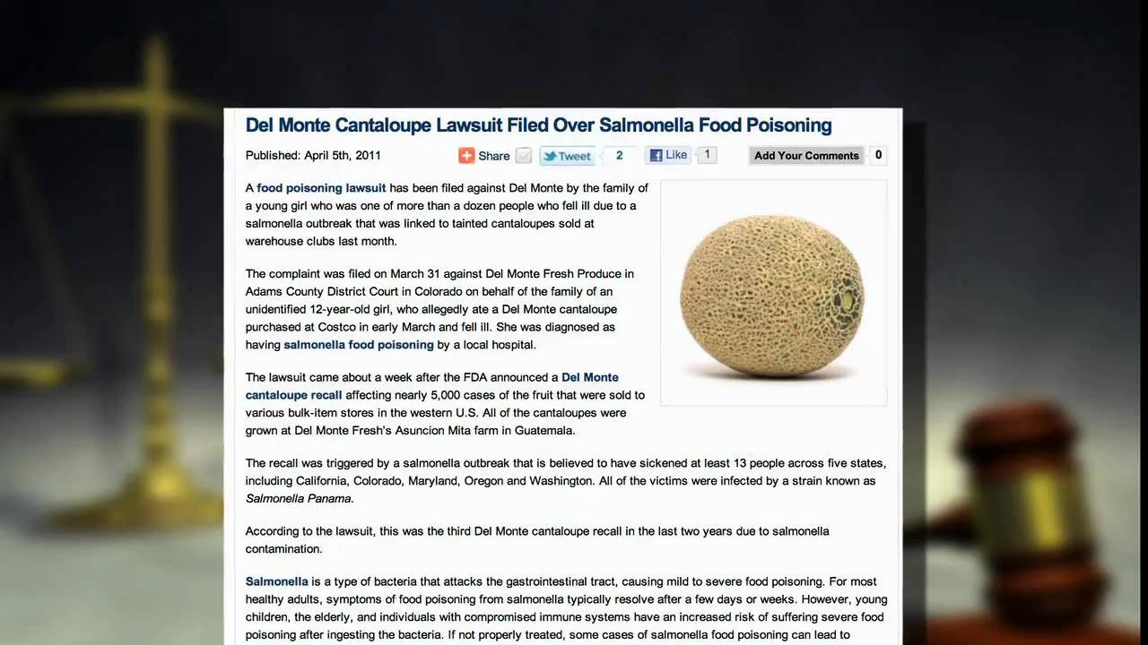 Salmonella Lawyer Colin Caywood Updates Del Monte Cantaloupe Outbreak