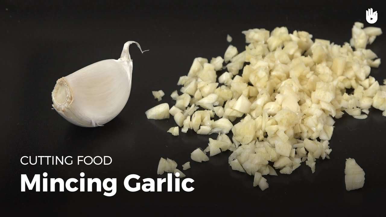 Mincing garlic Learn How to Cook Vegetables Sikana