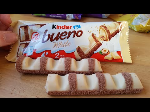 Kinder Bueno White Crispy Wafer Filled With Milk And Hazelnut Cream And Coated With White Chocolate