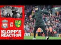 Klopp's Reaction: 'Different heroes every week' | Liverpool vs Norwich City
