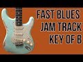 Fast Blues Backing Track in B - Blues Jam Tracks