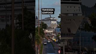 MSC SINFONIA travessia navio cruzeiro Santos 17/03/26  Brasil Europa @cruzeiros2025  saindo #shorts
