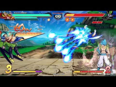 DBFZ His Damage Is Crazy Gogeta Blue T.O.D Combo