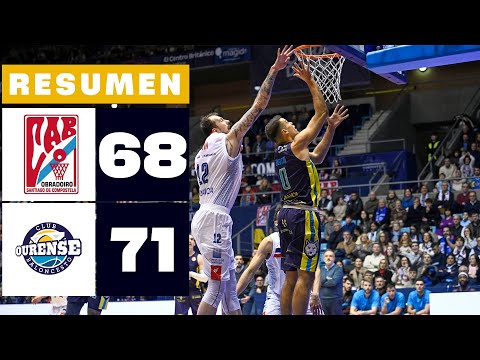 MONBUS OBRADOIRO 68-71 AIRCARGOBOOKING OURENSE | RESUMEN PRIMERA FEB