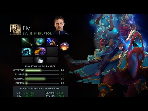 Dota 2 Replay 7.32E Fly's Disruptor Top Support  [5RATFORCESTAFF vs Shopify Rebellion]