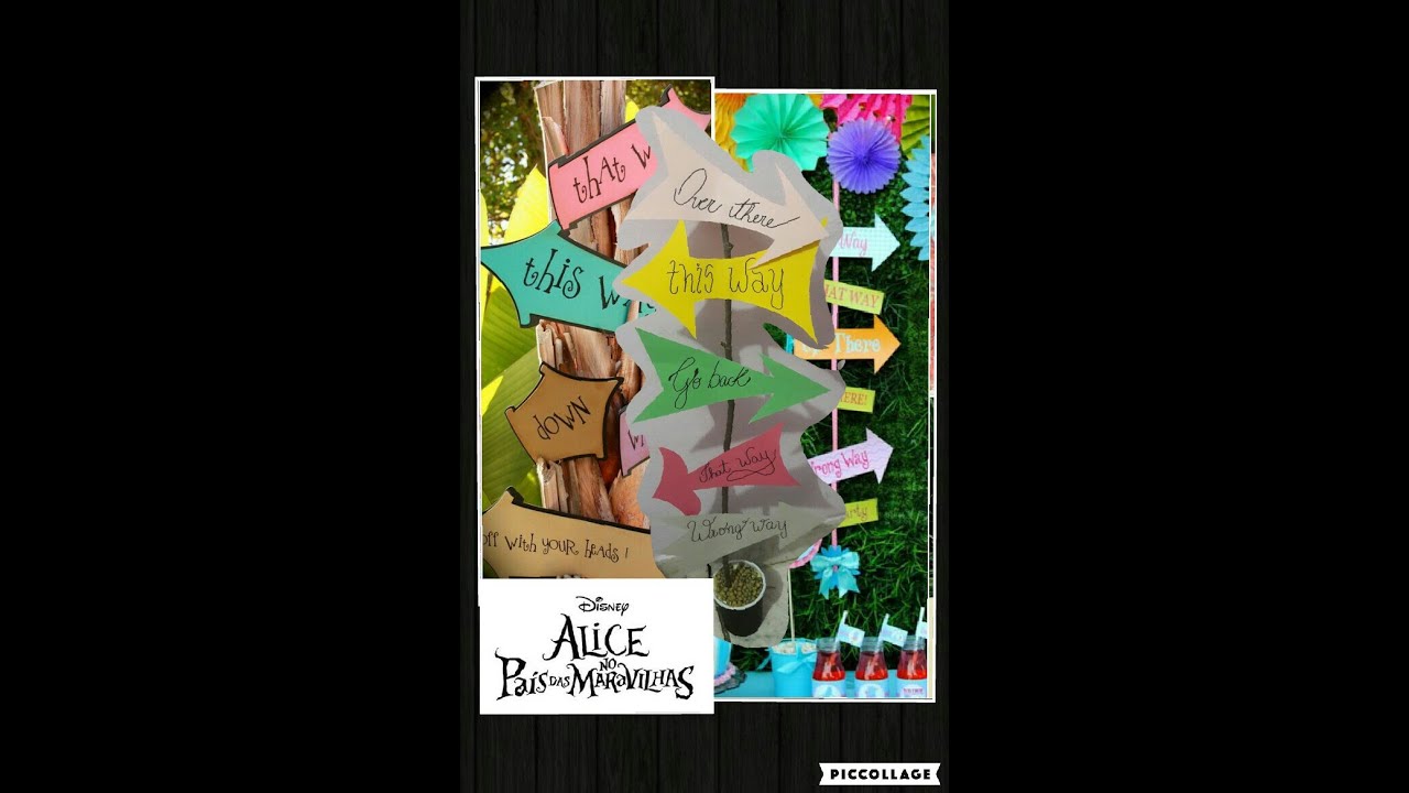 Watch Now DIY-TEMA | Alice no País das maravilhas - Placas de direção DIY-TEMA | Alice no País das maravilhas - Placas de direção