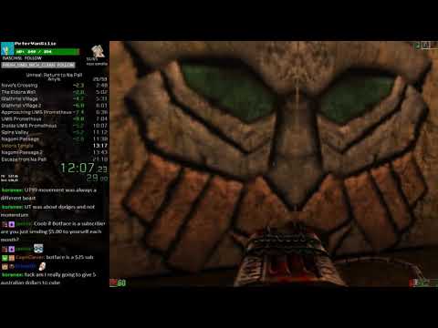 Unreal Return to Na Pali Speedrun in 20:34