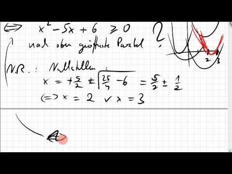 05.03 quadratische Ungleichungen