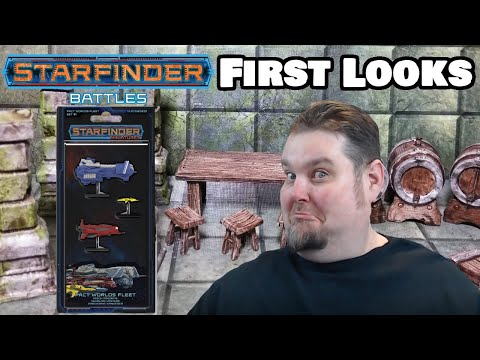 Starfinder Battles Miniatures First Look --- Pact Worlds Fleet Set #1