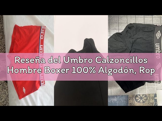 Vídeo relacionado con Umbro Calzoncillo Ropa Interior Hombre Algodón Liso (Paquete de 5)