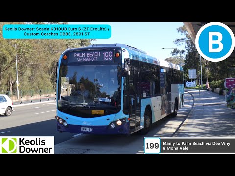 Keolis Downer: Scania K310UB Euro 6 (Nice ZF EcoLife) / Custom Coaches CB80, 2891 ST