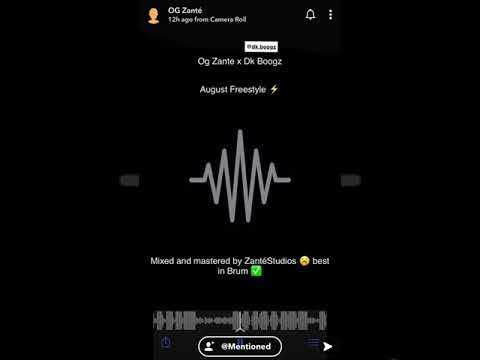 Dk Boogz x Og Zante - August Freestyle (#Unreleased) (#Preview)