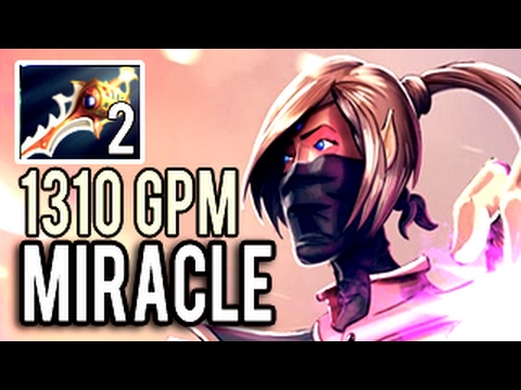 Miracle is NOT Human 2 Divine Rapiers 31 Kills 1300 GPM Immortal Templar Assassin 9k MMR 7.01 Dota 2