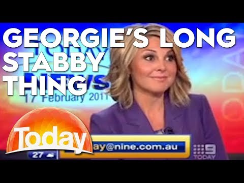 Georgie's 'long stabby thing' has everyone losing it