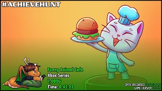 #AchieveHunt - Funny Animal Cafe (Xbox Series) - 1,000G in 45m 22s!