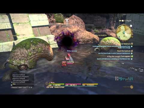 FFXIV A Realm Reborn My Lvl 40 Black Mage Job Quest