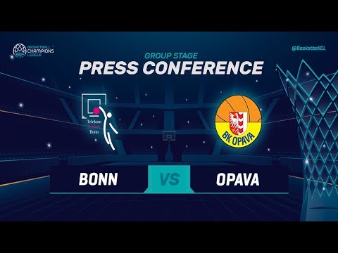 Telekom Baskets Bonn v Opava - Press Conference - Basketball Champions League 2018-19