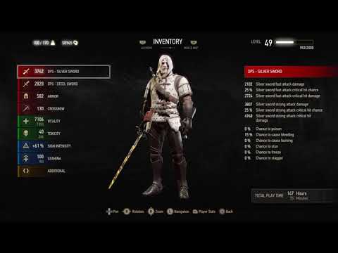 The Witcher 3 Grandmaster Feline Bloodbath Build