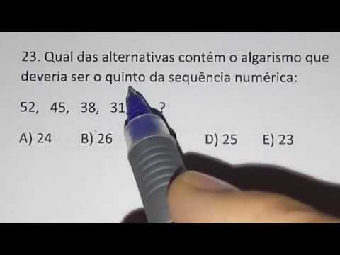 QUESTÃO DE CONCURSO DE MATEMÁTICA RESOLVIDA - SEQUENCIA - QUESTÃO 23 - SP